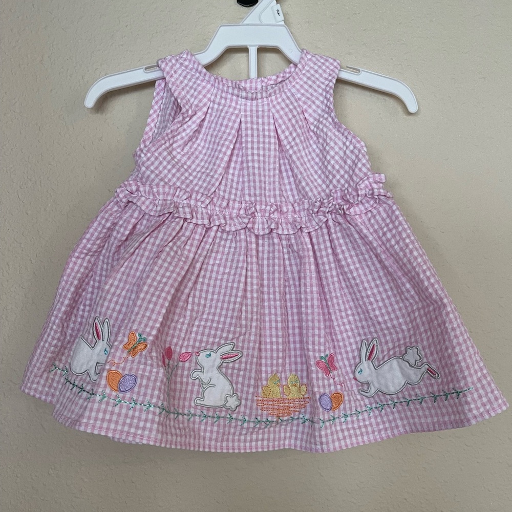 Good lad size 6/9 months cute bunny dress